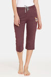 Rosaline Meadows Knit Cotton Capri (Pack of 2) - Purple Red — thumbnail 7